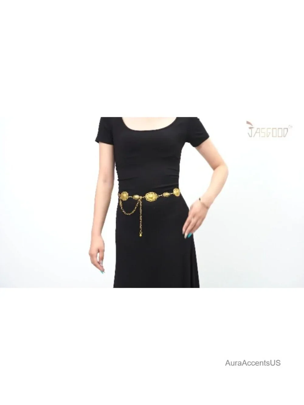 Western Metal Chain Belt for Women Boho Adjustable Waist Chain Dress Pants